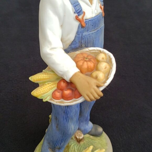 Vintage 10" Homco African American Farmer Porcelain Figurine #1472 - Picture 6 of 10